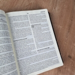 Bíblia de estudo Cristo em toda a Escritura Capa fllexível na cor preta e beira dourada