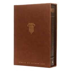 Bíblia de Estudo ACF | Letra Normal | Couro Soft Castanha Bíblia de Estudo ACF | Letra Normal | Couro Soft Castanha