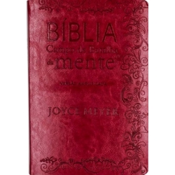 Bíblia campo de batalha da mente Capa flexível na cor vermelha e beiras douradas