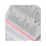Bíblia Sagrada - compacta com letra grande - capa branca com beiras prateadas