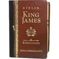 Bíblia King James Atualizada - ultragigante - capa luxo - marrom