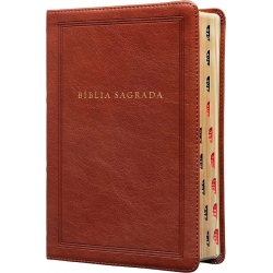 Bíblia Sagrada King James Clássica, Letra grande, Capa luxo marrom Bíblia Sagrada King James Clássica, Letra grande, Capa luxo marrom