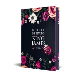 Bíblia De Estudo King James Atualizada - LHGG - Capa Floral Pink