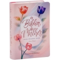 A Bíblia da Mulher ARC Nova Edição Tamanho portátil | SBB | Bíblia da Mulher - capa impressa, tulipa azul