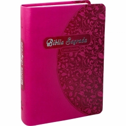 Bíblia Sagrada NTLH045LG | Letra Grande | Rosa