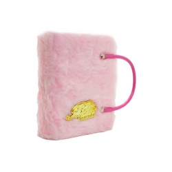 Bíblia Sagrada - ARC - capa peluche com alça - rosa