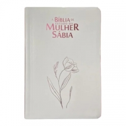 Bíblia de Estudo da Mulher Sábia | ARC | Harpa Avivada | Capa Magnólia Branca