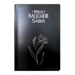 Bíblia de Estudo da Mulher Sábia | ARC | Harpa Avivada | Capa Magnólia Preto