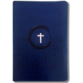 Bíblia NVI Slim - Capa Luxo Azul Cruz